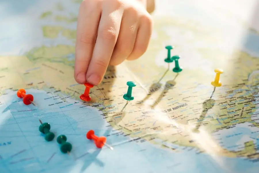 A map illustrating Local SEO Tactics for home health care providers